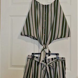 ZENOBIA PLUS SIZE 2 PIECE SHORT SET